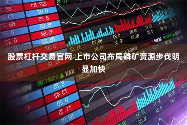 股票杠杆交易官网 上市公司布局磷矿资源步伐明显加快