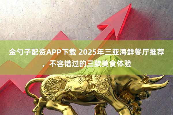 金勺子配资APP下载 2025年三亚海鲜餐厅推荐，不容错过的三款美食体验