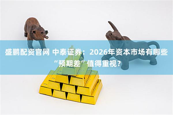 盛鹏配资官网 中泰证券：2026年资本市场有哪些“预期差”值得重视？